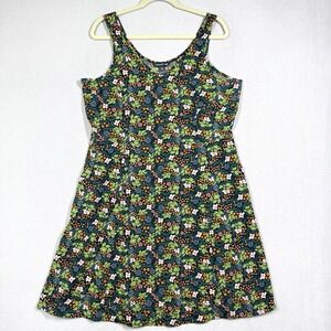 Toad and Co Dress Womens Large Sunkissed Petal Floral Print Lightweight Pockets